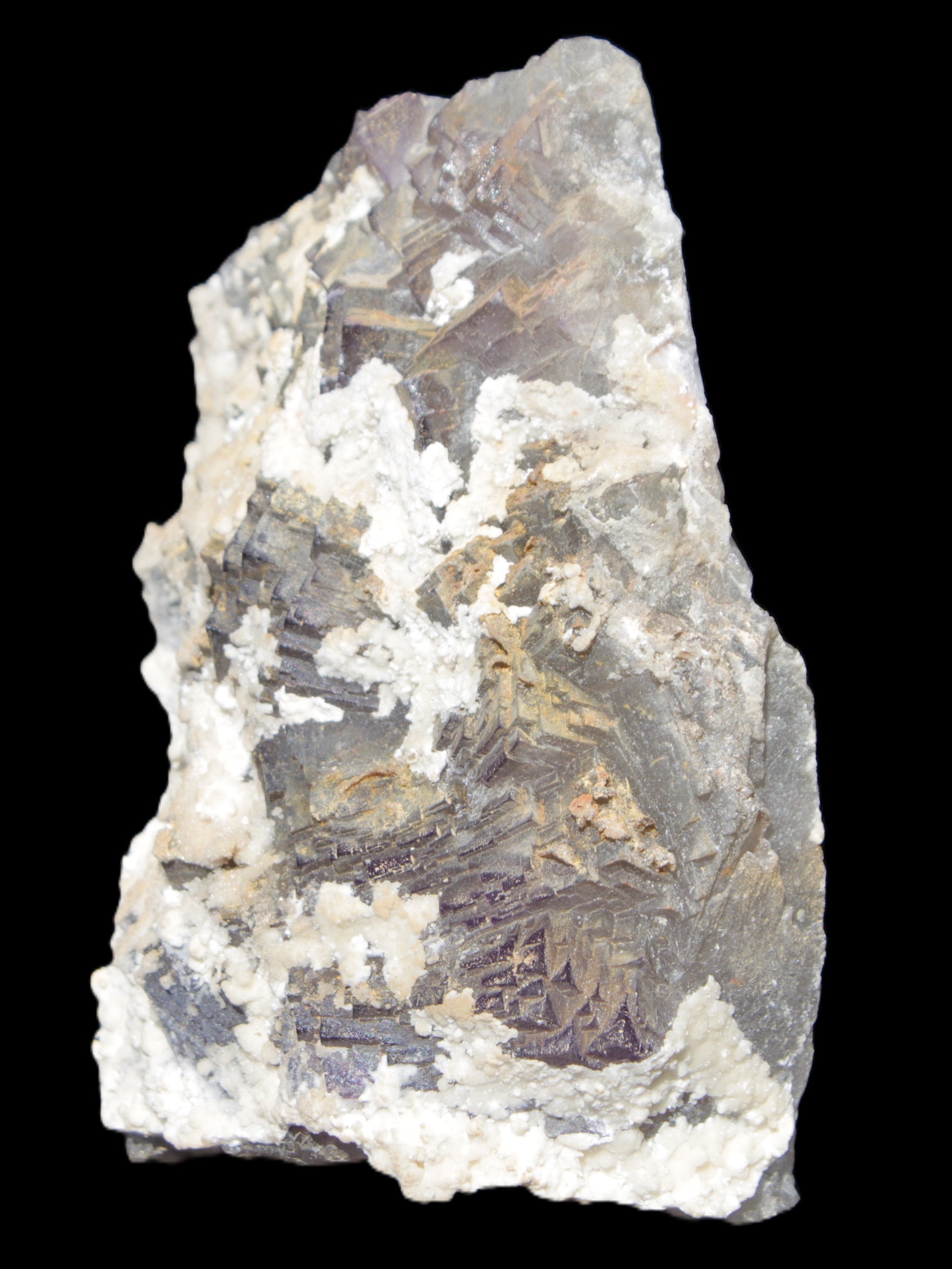 Complex stepped Fluorite cluster 173*141*85mm 2772g in sunlight - Rocks and Things Store