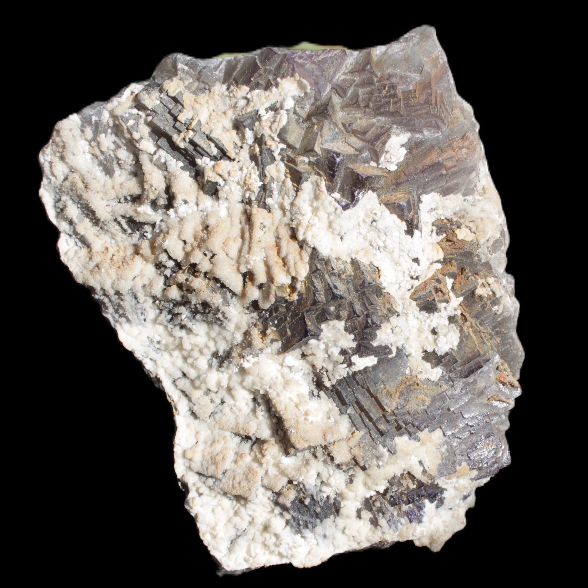 Complex stepped Fluorite cluster 173*141*85mm 2772g in sunlight - Rocks and Things Store