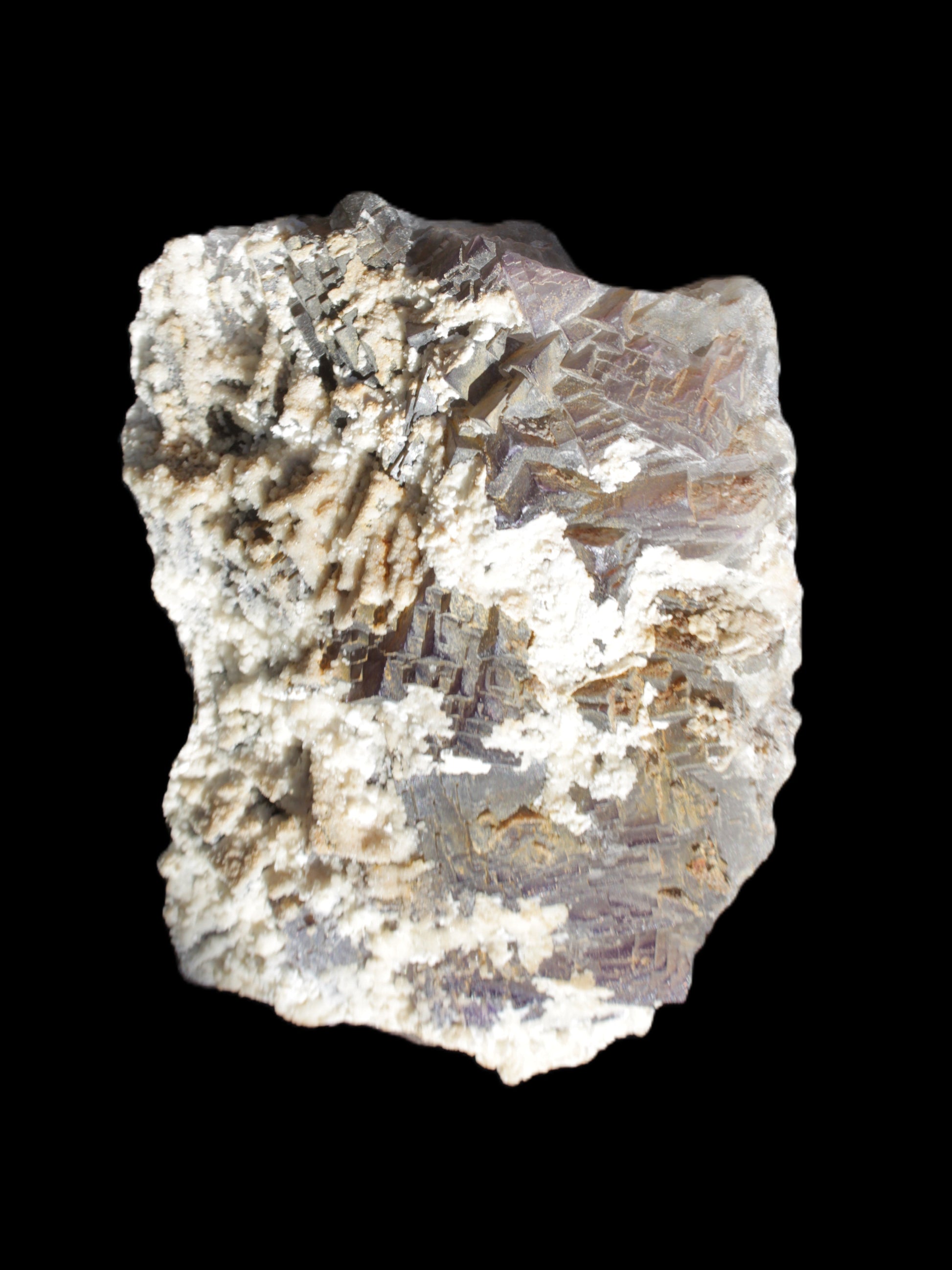 Complex stepped Fluorite cluster 173*141*85mm 2772g in sunlight - Rocks and Things Store
