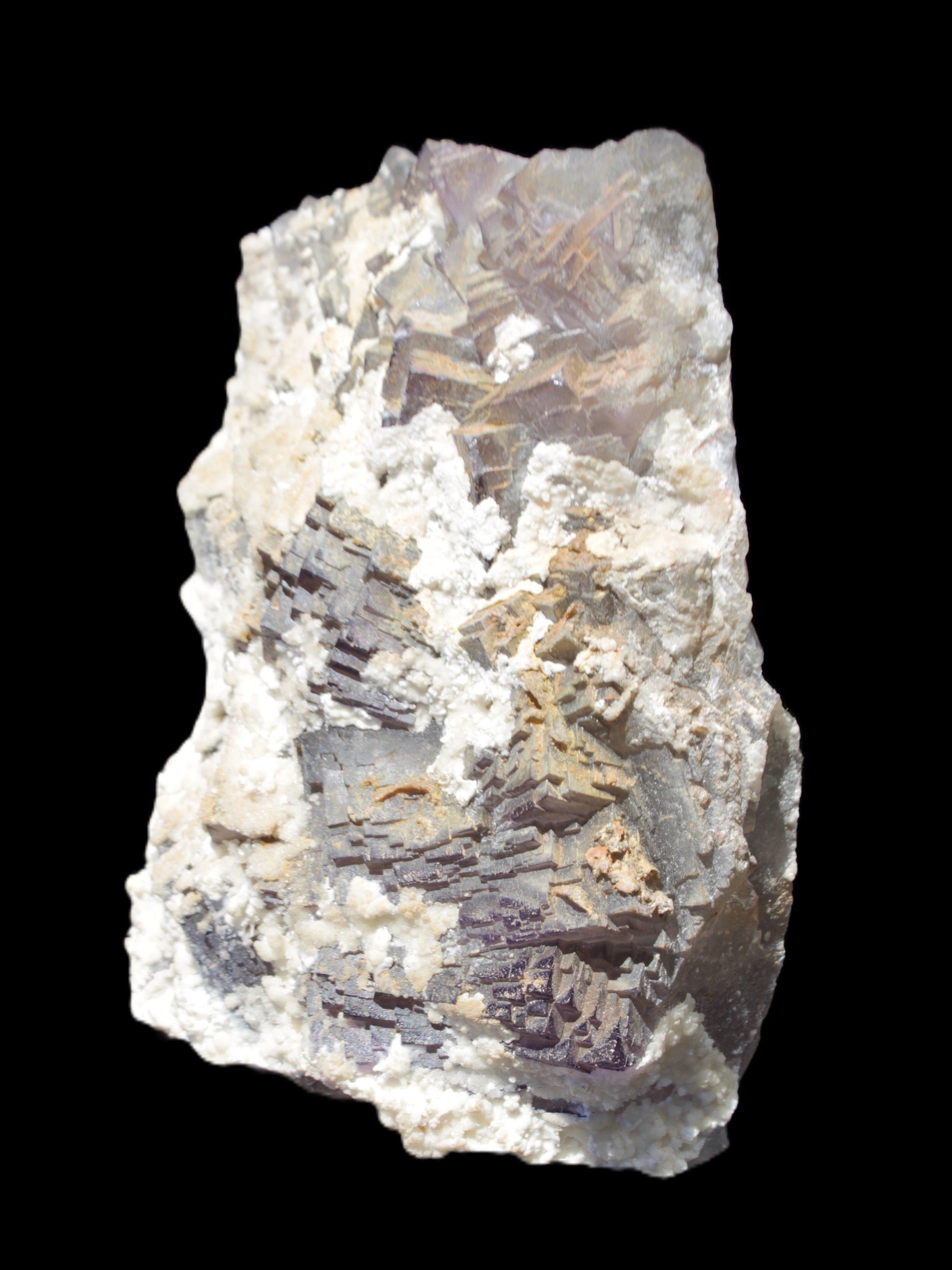 Complex stepped Fluorite cluster 173*141*85mm 2772g in sunlight - Rocks and Things Store
