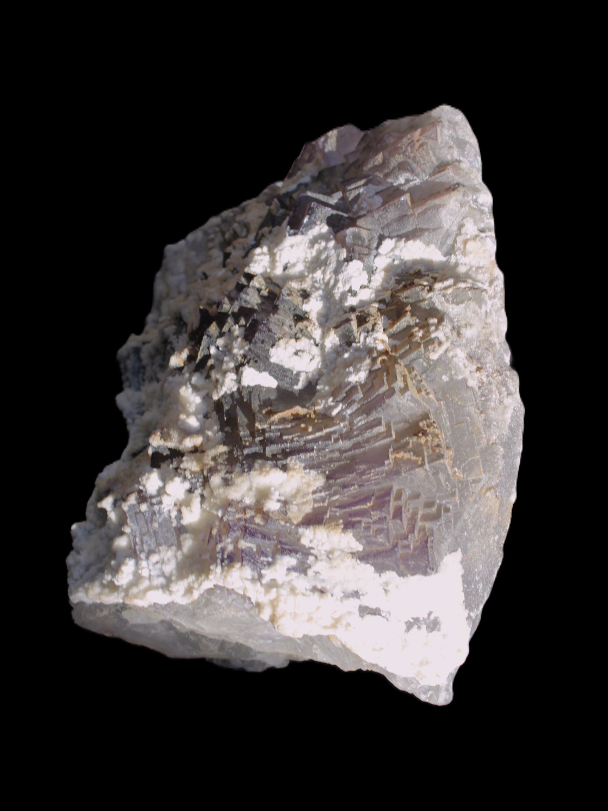 Complex stepped Fluorite cluster 173*141*85mm 2772g in sunlight - Rocks and Things Store