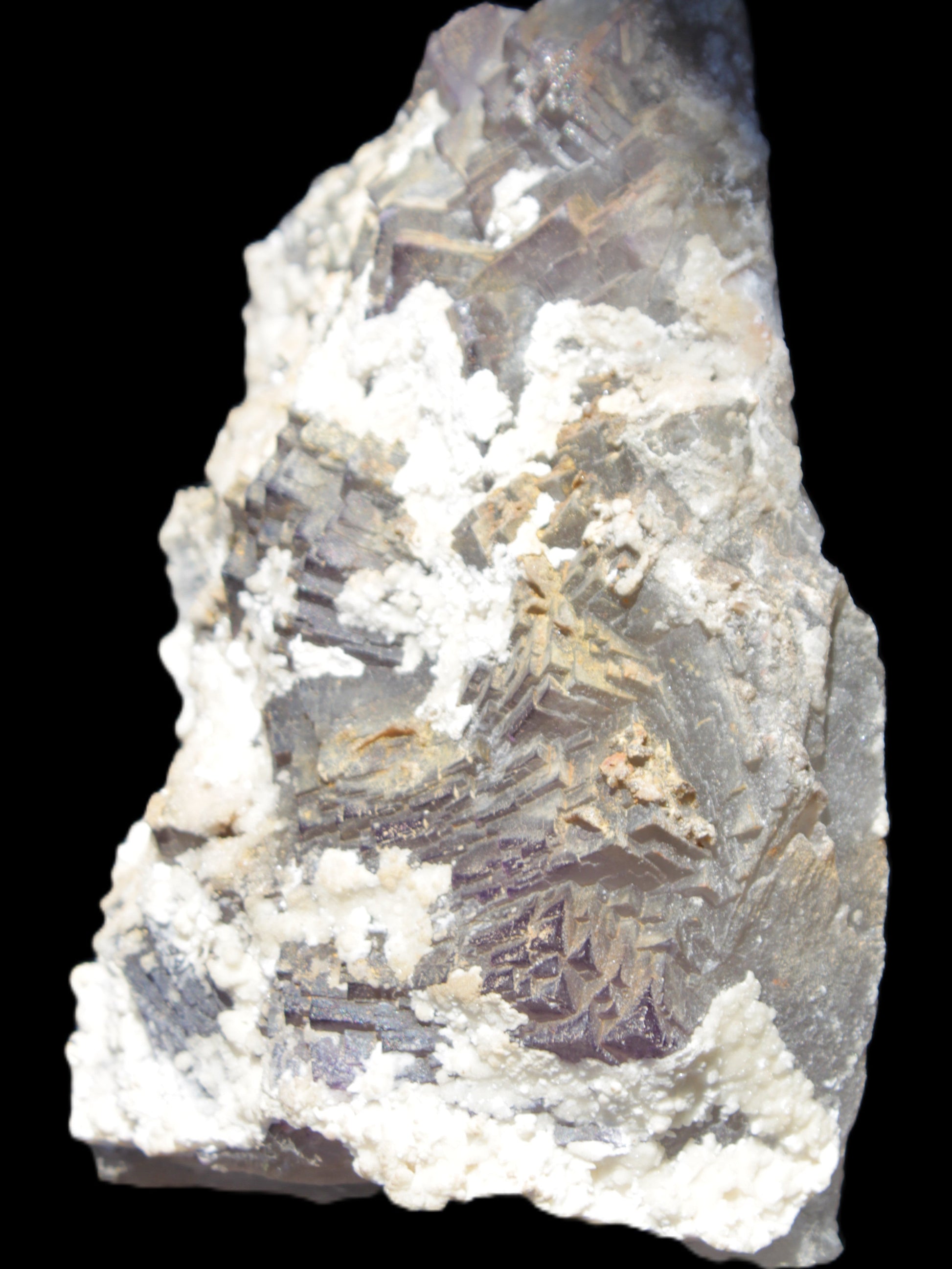 Complex stepped Fluorite cluster 173*141*85mm 2772g in sunlight - Rocks and Things Store
