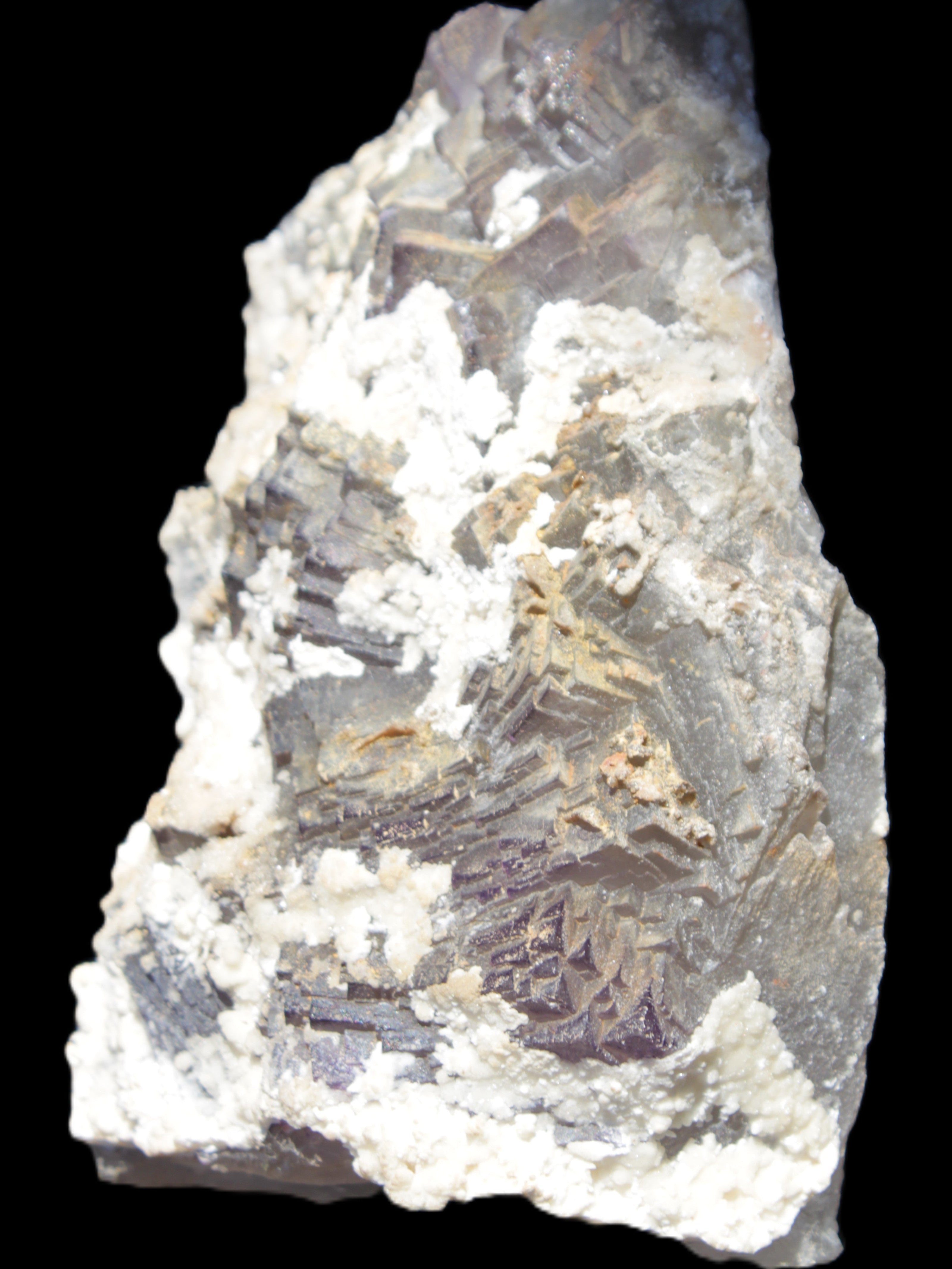 Complex stepped Fluorite cluster 173*141*85mm 2772g in sunlight - Rocks and Things Store