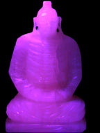 Mangano Calcite hand-carved Buddha statue 52*79*241mm 3285g Rocks and Things Store