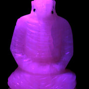 Mangano Calcite hand-carved Buddha statue 52*79*241mm 3285g Rocks and Things Store