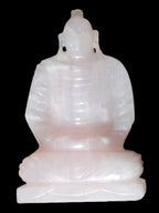 Mangano Calcite hand-carved Buddha statue 52*79*241mm 3285g Rocks and Things Store