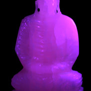 Mangano Calcite hand-carved Buddha statue 52*79*241mm 3285g Rocks and Things Store