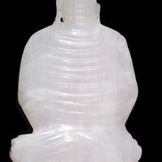 Mangano Calcite hand-carved Buddha statue 52*79*241mm 3285g Rocks and Things Store