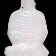 Mangano Calcite hand-carved Buddha statue 52*79*241mm 3285g Rocks and Things Store