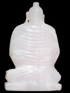 Mangano Calcite hand-carved Buddha statue 52*79*241mm 3285g Rocks and Things Store