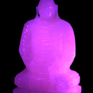 Mangano Calcite hand-carved Buddha statue 52*79*241mm 3285g Rocks and Things Store