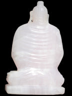 Mangano Calcite hand-carved Buddha statue 52*79*241mm 3285g Rocks and Things Store