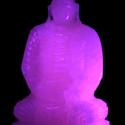 Mangano Calcite hand-carved Buddha statue 52*79*241mm 3285g Rocks and Things Store