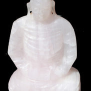 Mangano Calcite hand-carved Buddha statue 52*79*241mm 3285g Rocks and Things Store
