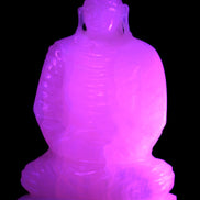 Mangano Calcite hand-carved Buddha statue 52*79*241mm 3285g Rocks and Things Store