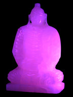 Mangano Calcite hand-carved Buddha statue 52*79*241mm 3285g Rocks and Things Store