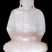 Mangano Calcite hand-carved Buddha statue 52*79*241mm 3285g Rocks and Things Store