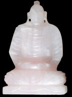Mangano Calcite hand-carved Buddha statue 52*79*241mm 3285g Rocks and Things Store