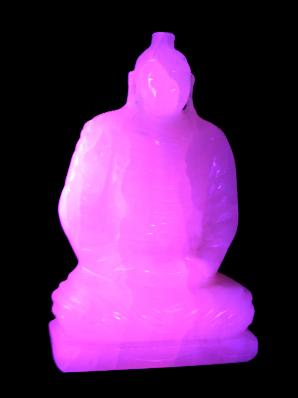 Mangano Calcite hand-carved Buddha statue 52*79*241mm 3285g Rocks and Things Store