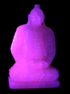 Mangano Calcite hand-carved Buddha statue 52*79*241mm 3285g Rocks and Things Store