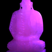 Mangano Calcite hand-carved Buddha statue 52*79*241mm 3285g Rocks and Things Store