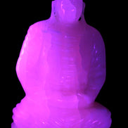 Mangano Calcite hand-carved Buddha statue 52*79*241mm 3285g Rocks and Things Store