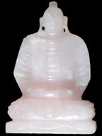 Mangano Calcite hand-carved Buddha statue 52*79*241mm 3285g Rocks and Things Store