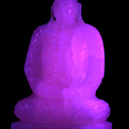 Mangano Calcite hand-carved Buddha statue 52*79*241mm 3285g Rocks and Things Store