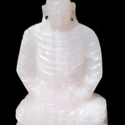 Mangano Calcite hand-carved Buddha statue 52*79*241mm 3285g Rocks and Things Store