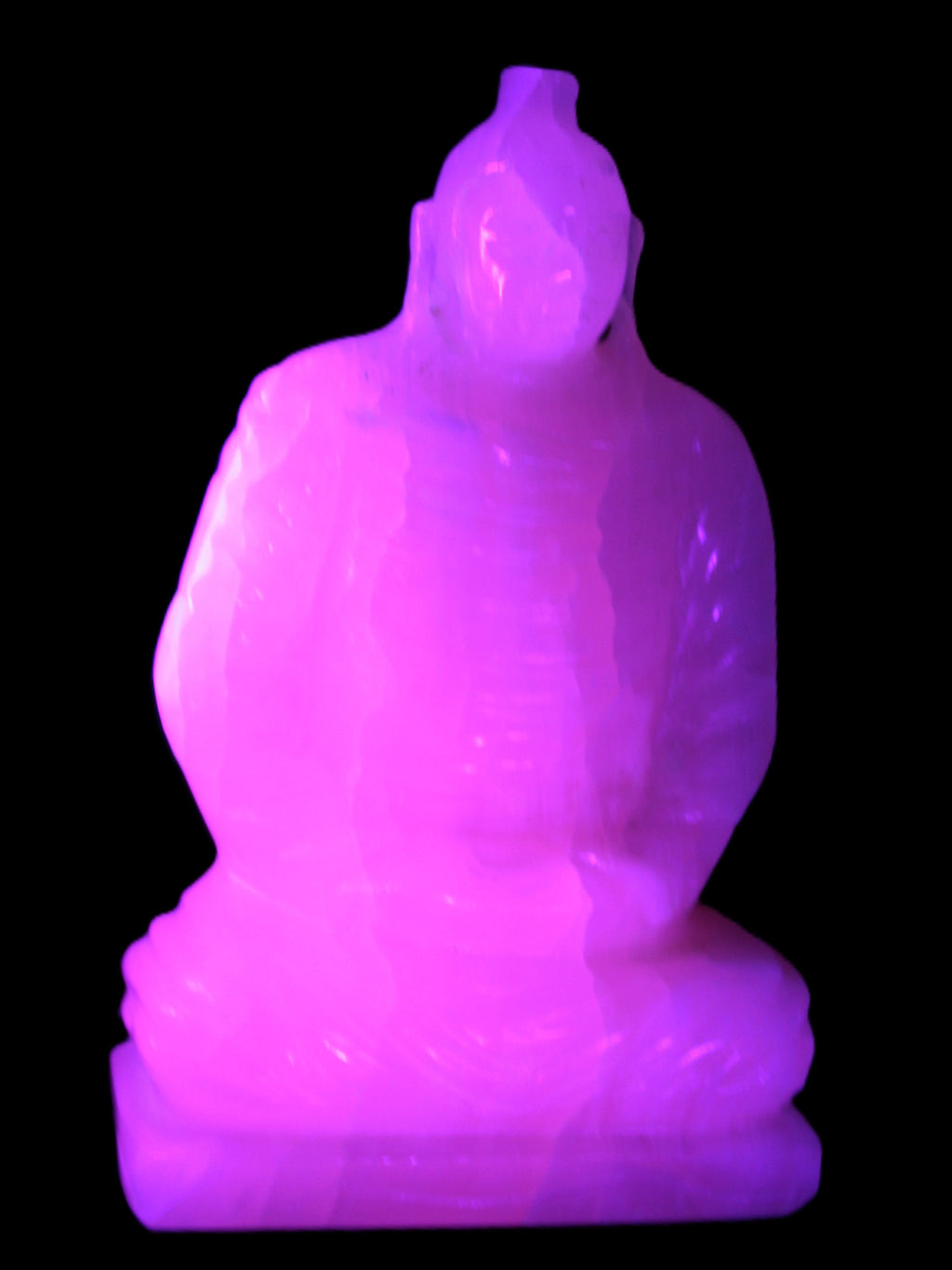 Mangano Calcite hand-carved Buddha statue 52*79*241mm 3285g Rocks and Things Store