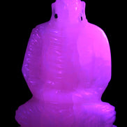 Mangano Calcite hand-carved Buddha statue 52*79*241mm 3285g Rocks and Things Store