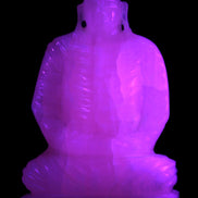 Mangano Calcite hand-carved Buddha statue 52*79*241mm 3285g Rocks and Things Store