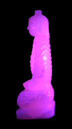 Mangano Calcite hand-carved Buddha statue 52*79*241mm 3285g Rocks and Things Store