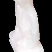 Mangano Calcite hand-carved Buddha statue 52*79*241mm 3285g Rocks and Things Store