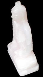 Mangano Calcite hand-carved Buddha statue 52*79*241mm 3285g Rocks and Things Store