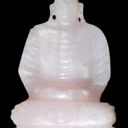 Mangano Calcite hand-carved Buddha statue 52*79*241mm 3285g Rocks and Things Store