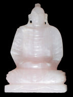 Mangano Calcite hand-carved Buddha statue 52*79*241mm 3285g Rocks and Things Store