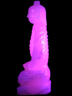 Mangano Calcite hand-carved Buddha statue 52*79*241mm 3285g Rocks and Things Store