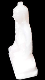 Mangano Calcite hand-carved Buddha statue 52*79*241mm 3285g Rocks and Things Store