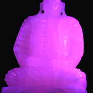 Mangano Calcite hand-carved Buddha statue 52*79*241mm 3285g Rocks and Things Store