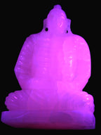 Mangano Calcite hand-carved Buddha statue 52*79*241mm 3285g Rocks and Things Store