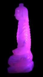 Mangano Calcite hand-carved Buddha statue 52*79*241mm 3285g Rocks and Things Store