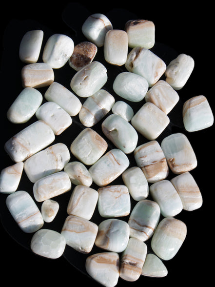 Caribbean Calcite 41 tumbled stones 20*10mm - 27*20mm  590g Wholesale Rocks and Things Store