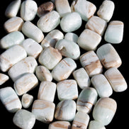 Caribbean Calcite 41 tumbled stones 20*10mm - 27*20mm  590g Wholesale Rocks and Things Store