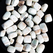 Caribbean Calcite 41 tumbled stones 20*10mm - 27*20mm  590g Wholesale Rocks and Things Store