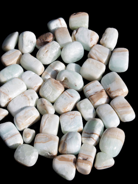Caribbean Calcite 41 tumbled stones 20*10mm - 27*20mm  590g Wholesale Rocks and Things Store