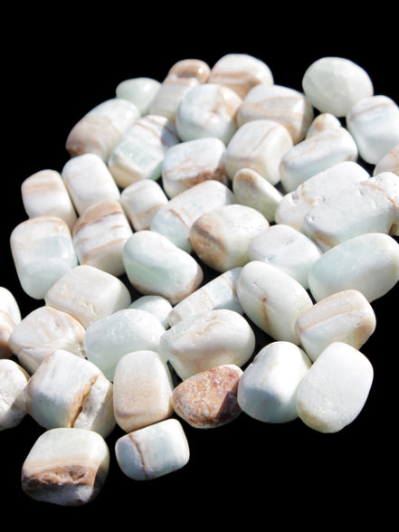 Caribbean Calcite 41 tumbled stones 20*10mm - 27*20mm  590g Wholesale Rocks and Things Store