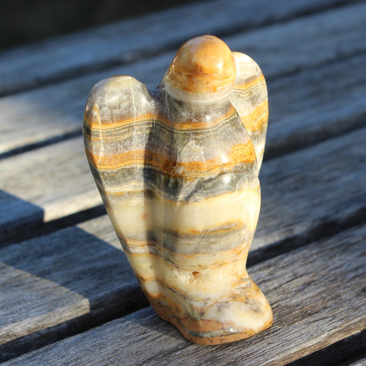 Bumblebee Calcite hand-carved Angel 170g