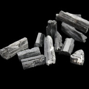 Black Tourmaline 7-9 natural crystals from Pakistan 7-22mm 17.5g Rocks and Things Store