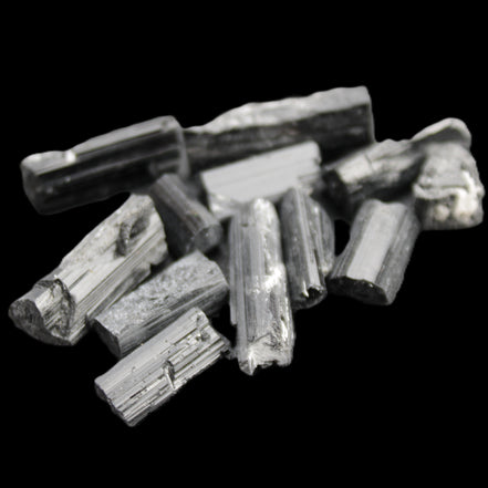 Black Tourmaline 7-9 natural crystals from Pakistan 7-22mm 17.5g Rocks and Things Store